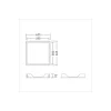 THORNeco ANNA VARIO 62x62cm Infälld Mount Box