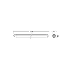 THORNeco LED Allmänbruksarmatur Vattentät Lucy 16.5W 2000lm - 840 Kallvit | 60cm - Kabelgenomföring