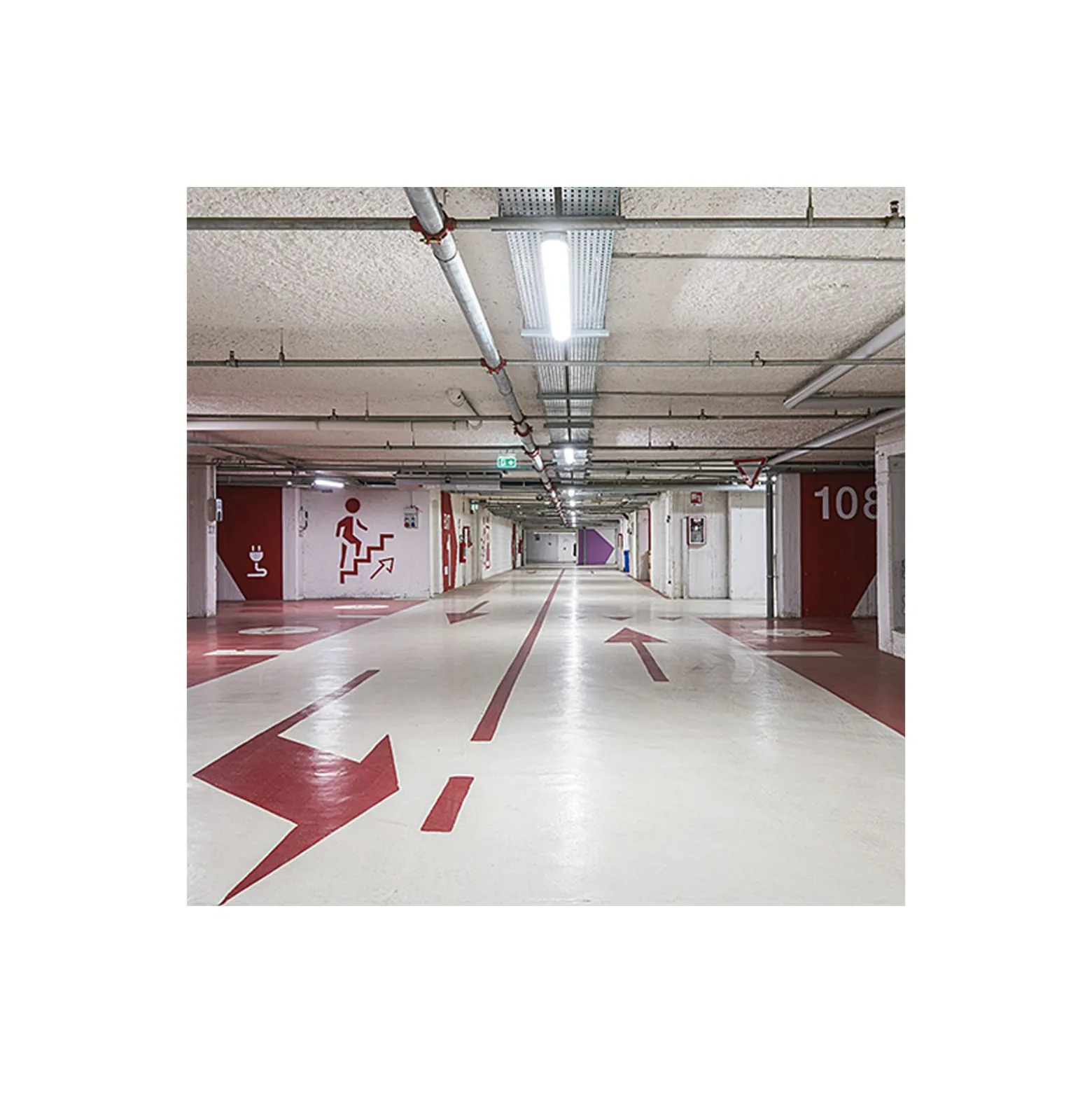THORNeco LED Allmänbruksarmatur Vattentät Julie 55W 6300lm - 840 Kallvit | 150cm - Rörelse- Och Ljussensor