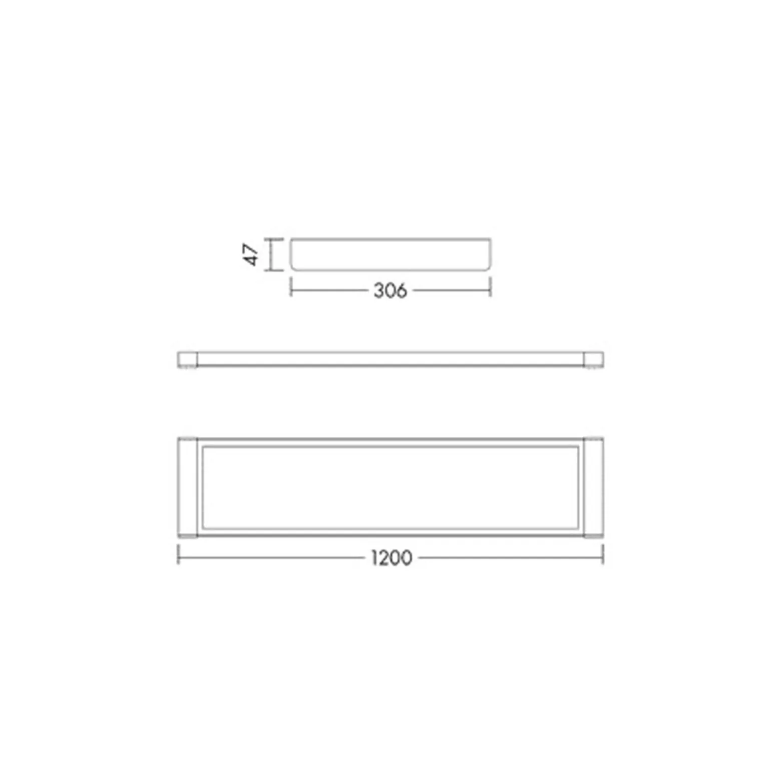 THORNeco LED Panel Roxy 16W 2000lm - 840 Kallvit | 120x30cm - UGR <19 - Dimbar