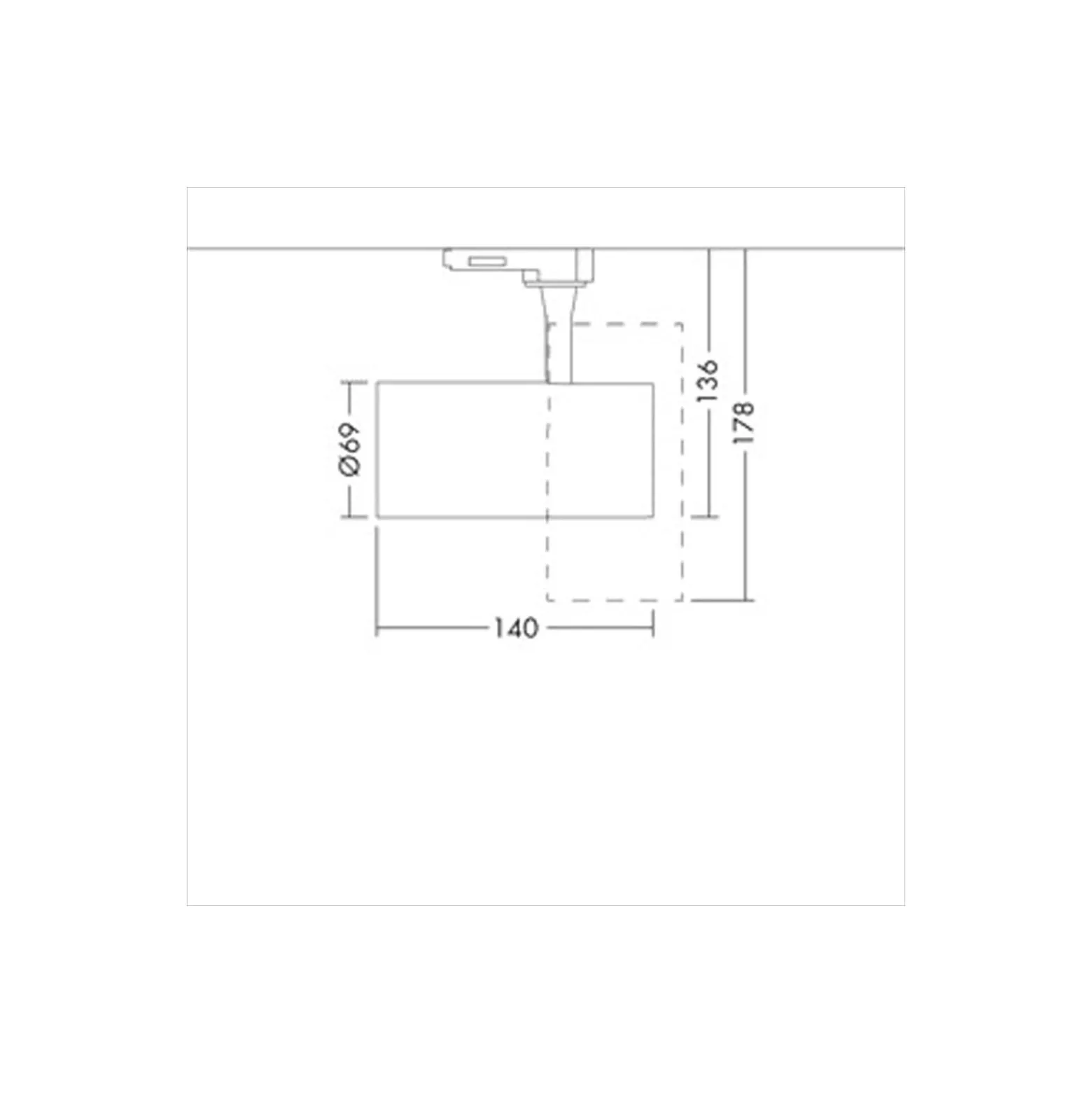 THORNeco LED Spårbelysning LUCA Aluminium Vit 23W 2108lm 38D - 940 Varm Vit | Bästa färgåtergivning
