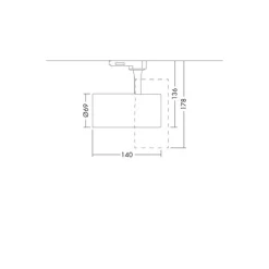 THORNeco LED Spårbelysning LUCA Aluminium Svart 23W 2108lm 38D - 930 Varm Vit | Bästa färgåtergivning