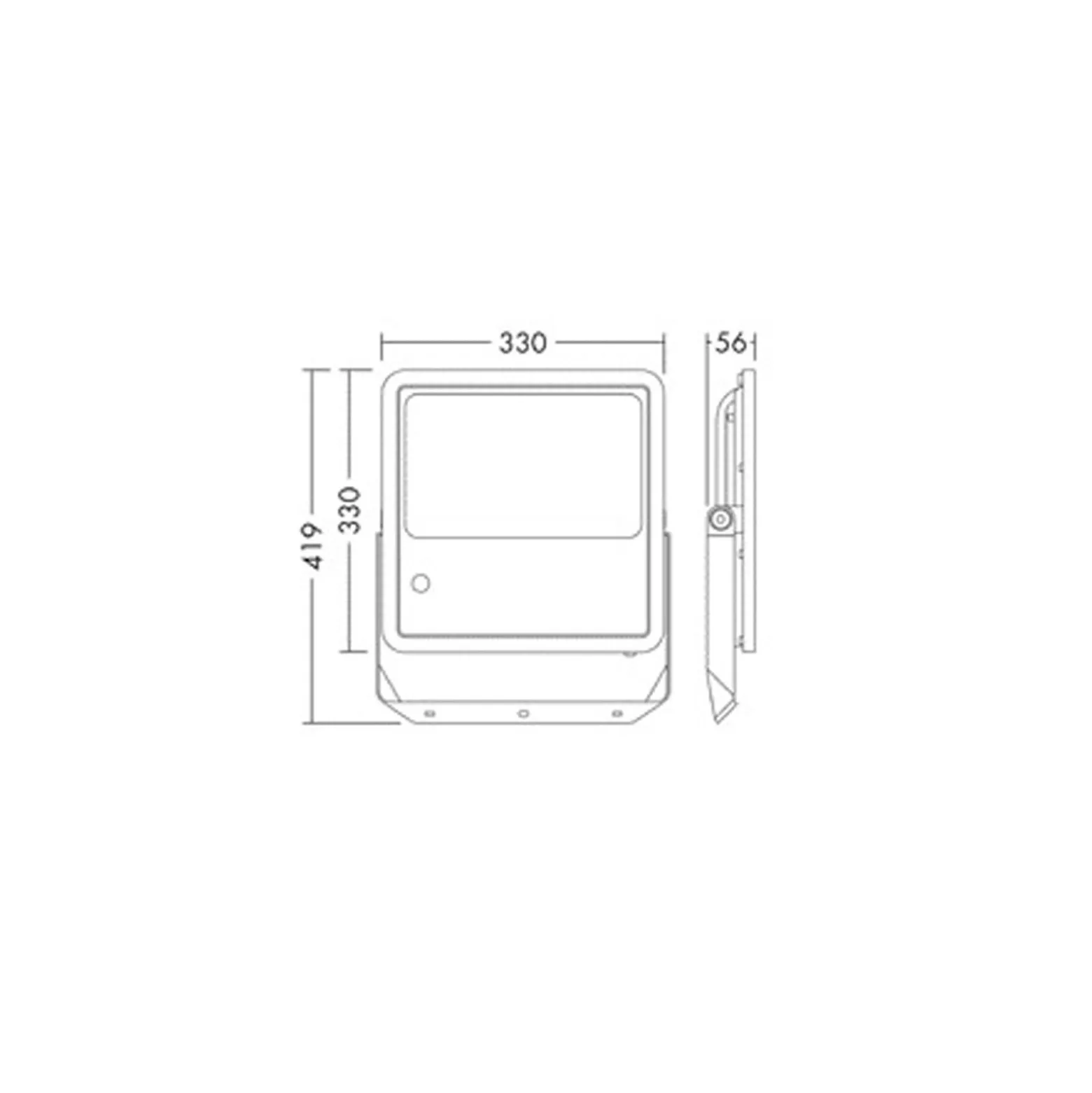 THORNeco LED Strålkastare LEO FLEX Aluminium Antracit 70/90/120W 10000/12500/15000lm 60D - 830 Varm Vit | IP66 - Asymmetrisk