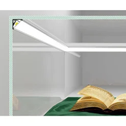 Topmet LED Profil CABI12 E slide - 1m - Complete set - Svart