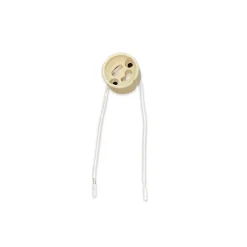 Universal GU10 Sockel - Universele GU10 Fitting - Vit 0.1m - 2 pole 0.5mm2 (För Noxion)