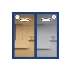 WiZ Smart LED Taklampa SuperSlim Svart 16W 1300lm - 927-965 Justerbar Vit | IP20 - Bästa Färgåtergivning - Wifi Dimbar