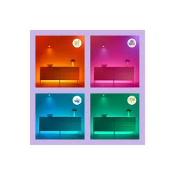 WiZ Smart LED Taklampa SuperSlim Svart 22W 2600lm - 922-950 Justerbar Vit + RGB | IP20 - Bästa Färgåtergivning - Wifi Dimbar