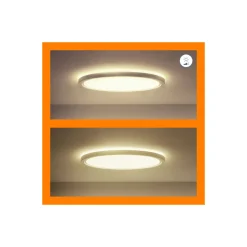 WiZ Smart LED Taklampa SuperSlim Vit 22W 2600lm - 922-950 Justerbar Vit + RGB | IP20 - Bästa Färgåtergivning - Wifi Dimbar