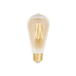 WiZ Smart LED E27 Edison Filament Ambar 6.5W 720lm - 820-845 Justerbar Vit | Dimbar - Ersättare 50W