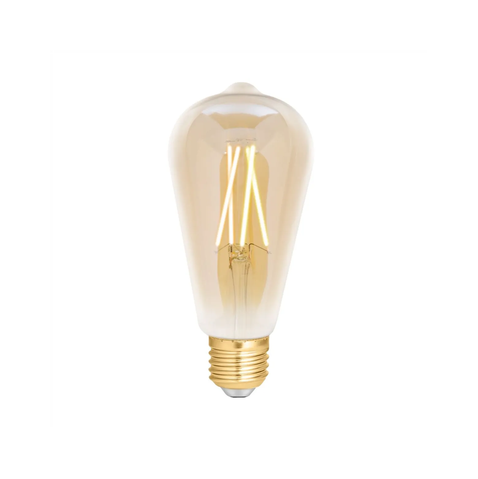 WiZ Smart LED E27 Edison Filament Ambar 6.5W 720lm - 820-845 Justerbar Vit | Dimbar - Ersättare 50W
