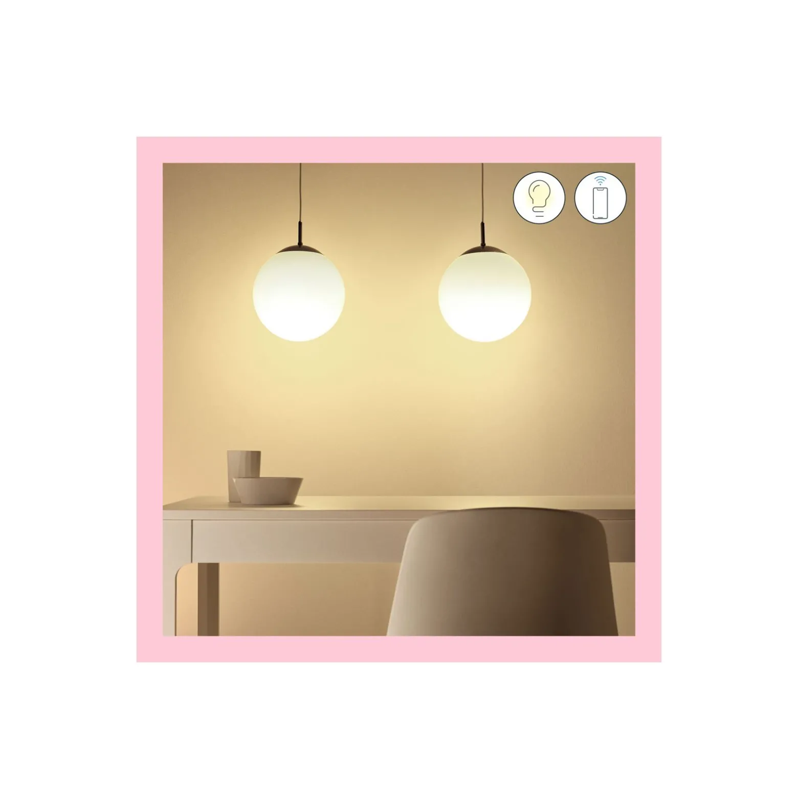 WiZ Smart LED E14 Globe Filament Matt 5W 470lm | Bästa Färgåtergivning - Dimbar - Ersättare 40W