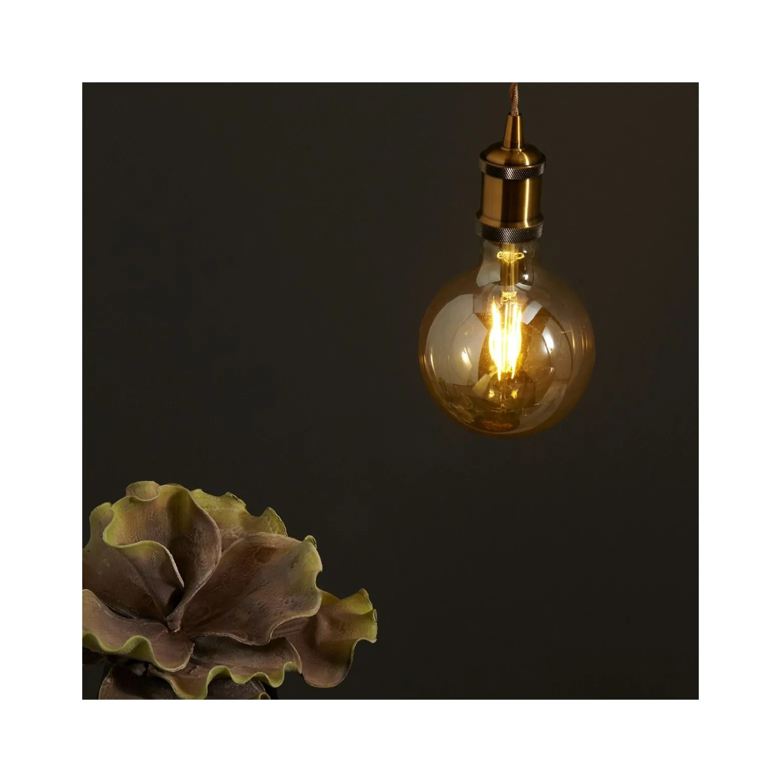 WiZ Smart LED E27 Globe Filament Ambar 125mm 6.5W 720lm - 820-845 Justerbar Vit | Dimbar - Ersättare 50W