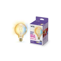 WiZ Smart LED E27 Globe G95 Filament Guld 7W 640lm | Bästa Färgåtergivning - Dimbar - Ersättare 50W
