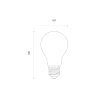 WiZ Smart LED E27 Päron Filament Smoke 6.5W 400lm - 820-850 Justerbar Vit | Dimbar - Ersättare 35W